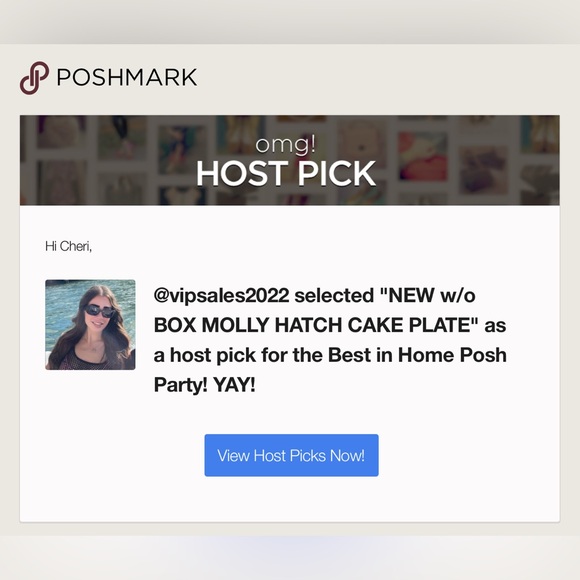 ✨HP✨ NEW w/o BOX MOLLY HATCH CAKE PLATE - Picture 7 of 7